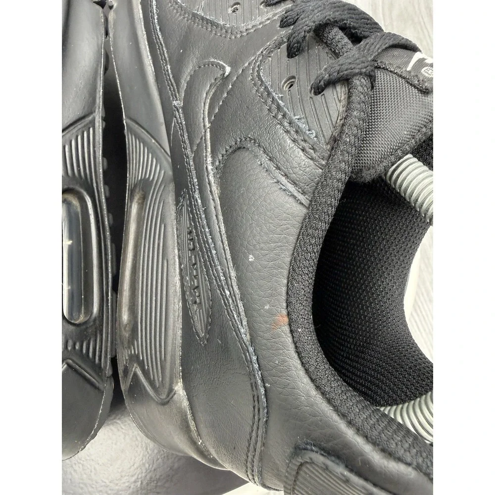 Nike GS Air Max 90 Ltr Youth Size 7Y Womens 8.5 Black Sneakers Shoes CD6864-001